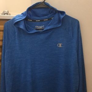 Champion-Blue “PowerTrain,Vapor”Lightweight Hoodie